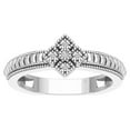 thumbnail image 1 of Araiya 10K White Gold Diamond Vintage Diamond Ring for Women (1/20 cttw, I-J Color, I2-I3 Clarity), Size 7.5, 1 of 3