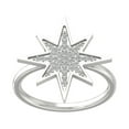 thumbnail image 1 of Araiya 10K White Gold Round Diamond Fashion Band Ring (1/6 cttw, I-J Color, I2-I3 Clarity), Size 6, 1 of 5