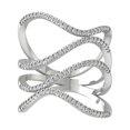 thumbnail image 1 of Araiya 10K White Gold Round Diamond Fashion Band Ring (3/8 cttw, I-J Color, I2-I3 Clarity), Size 9, 1 of 4