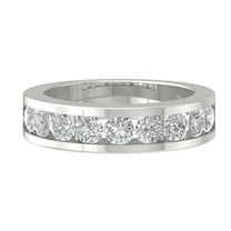Araiya 10K White Gold Round Diamond Wedding Band Ring (1 1/2 cttw, I-J Color, I2-I3 Clarity), Size 10