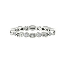Araiya 10K White Gold Round Diamond Wedding Band Ring (1/2 cttw, I-J Color, I2-I3 Clarity), Size 10