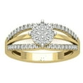 thumbnail image 1 of Araiya 10K Yellow Gold Cluster Diamond Ring (3/8 cttw, I-J Color, I2-I3 Clarity), Size 8, 1 of 1