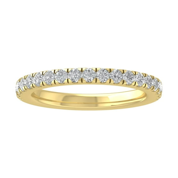 Araiya 10K Yellow Gold Diamond Band Ring (1/2 cttw, I-J Color, I2 Clarity), Size 8