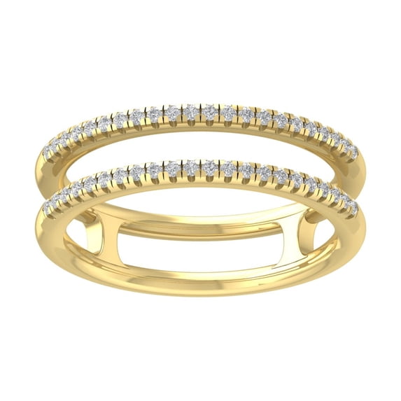 Araiya 10K Yellow Gold Diamond Band Ring (1/8 cttw, I-J Color, I2-I3 Clarity) 9.5