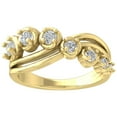 thumbnail image 1 of Araiya 10K Yellow Gold Diamond Criss Cross Band Ring (1/2 cttw, I-J Color, I2-I3 Clarity), Size 9.5, 1 of 1