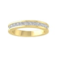 thumbnail image 1 of Araiya 10K Yellow Gold Princess-shape Diamond Wedding Band Ring (1 cttw, I-J Color, I2-I3 Clarity), Size 7, 1 of 4