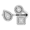 thumbnail image 1 of Araiya 14K White Gold Diamond Band Ring for Women (1/2 cttw, I-J Color, I2-I3 Clarity), Size 6.5, 1 of 1
