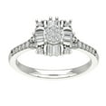 thumbnail image 1 of Araiya 14K White Gold Diamond Cluster Ring (1/2 cttw, I-J Color, I2-I3 Clarity), Size 10, 1 of 1