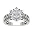 thumbnail image 1 of Araiya Fine Jewelry 14K White Gold Diamond Cluster Ring (1 cttw, I-J Color, I2-I3 Clarity), Size 6.5, 1 of 1