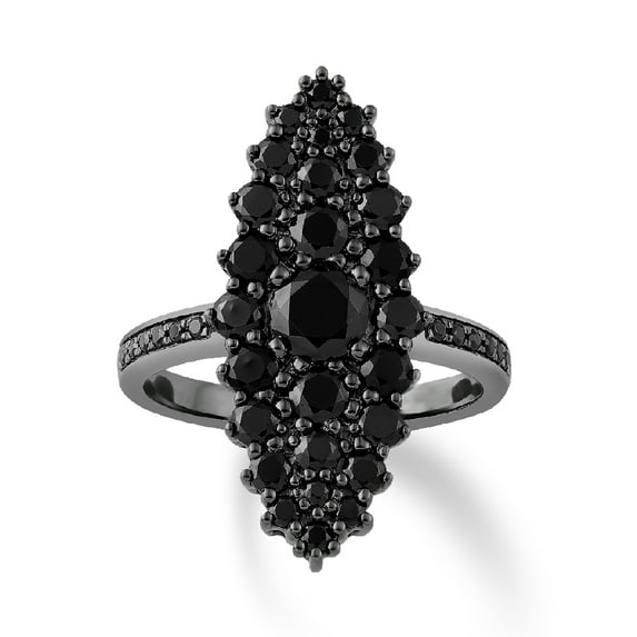 Araiya 14K White Gold Diamond Halo Ring for Women (2 cttw, I-J Color, I2-I3 Clarity), Size 5.5