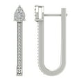 thumbnail image 1 of Araiya 14K White Gold Diamond Hoop Earrings for Women (1/3 cttw, I-J Color, I2-I3 Clarity), 1 of 1