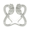 thumbnail image 1 of Araiya 14K White Gold Diamond Open Band Ring (1/2 cttw, I-J Color, I2-I3 Clarity), Size 9, 1 of 1