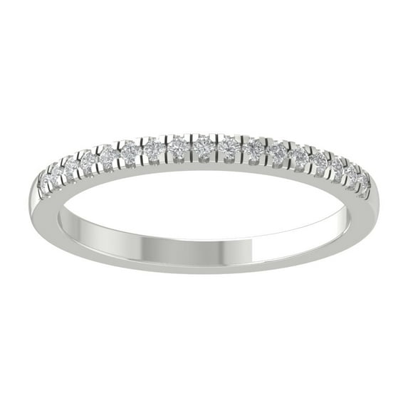 Araiya Fine Jewelry 14K White Gold Diamond Ring (1/6 cttw, I-J Color, I2-I3 Clarity), Size 6.5