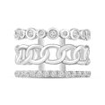 thumbnail image 1 of Araiya 14K White Gold Diamond Tripple Row Band Ring for Women (1 cttw, I-J Color, I2-I3 Clarity), Size 9, 1 of 1