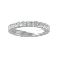 thumbnail image 1 of Araiya 14K White Gold Round Diamond Eternity Band Ring (1 1/5 cttw, I-J Color, I2-I3 Clarity), Size 8, 1 of 4