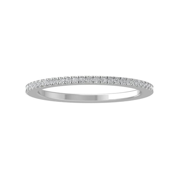 Araiya 14K White Gold Round Diamond Wedding Band Ring (3/4 cttw, I-J Color, I2-I3 Clarity), Size 7