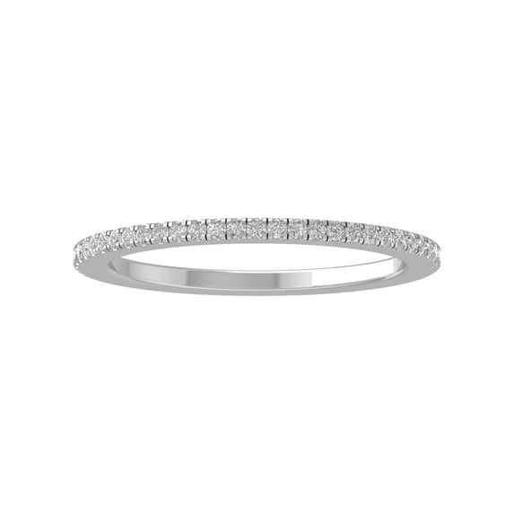 Araiya 14K White Gold Round Diamond Wedding Band Ring (3/4 cttw, I-J Color, I2-I3 Clarity), Size 8.5