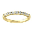 thumbnail image 1 of Araiya 14K Yellow Gold Diamond 9-Stone Band Ring (1/4 cttw, I-J Color, I2 Clarity), Size 7.5, 1 of 4