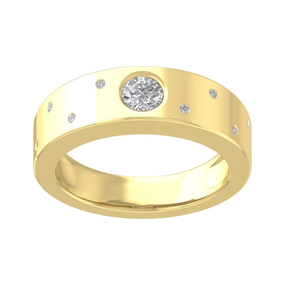 Araiya 14K Yellow Gold Diamond Band Ring (1/2 cttw, I-J Color, I2-I3 Clarity), Size 7.5