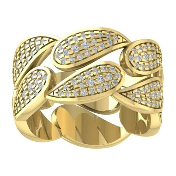 Araiya 14K Yellow Gold Diamond Band Ring (1/2 cttw, I-J Color, I2-I3 Clarity), Size 8.5