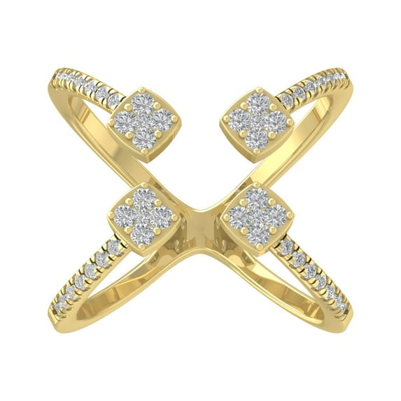 Araiya 14K Yellow Gold Diamond Band Ring (1/2 cttw, I-J Color, I2-I3 Clarity), Size 9