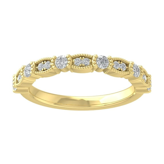 Araiya 14K Yellow Gold Diamond Band Ring (1/3 cttw, I-J Color, I2-I3 Clarity), Size 10