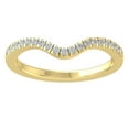 thumbnail image 1 of Araiya 14K Yellow Gold Diamond Band Ring for Women (1/4 cttw, I-J Color, I2-I3 Clarity), Size 9.5, 1 of 3