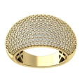 thumbnail image 1 of Araiya 14K Yellow Gold Diamond Cluster Band Ring (1 1/2 cttw, I-J Color, I2-I3 Clarity), Size 7.5, 1 of 1