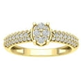 thumbnail image 1 of Araiya 14K Yellow Gold Diamond Cluster Band Ring (5/8 cttw, I-J Color, I2-I3 Clarity), Size 5, 1 of 1