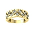 thumbnail image 1 of Araiya 14K Yellow Gold Diamond Half Eternity Band Ring (1/4 cttw, I-J Color, I2-I3 Clarity), Size 5, 1 of 1