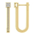 thumbnail image 1 of Araiya 14K Yellow Gold Diamond Hoop Earrings for Women (1/4 cttw, I-J Color, I2-I3 Clarity), 1 of 1
