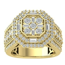 Araiya 14K Yellow Gold Diamond Pear Shape Band Ring (2 cttw, I-J Color, I2-I3 Clarity), Size 7