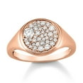 thumbnail image 1 of Araiya Fine Jewelry 10K Rose Gold Round-shape Lab Grown Diamond Cluster Engagement Ring ( 1/2 cttw, D-F Color, VS Clarity) Size 5.5, 1 of 4