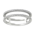 thumbnail image 1 of Araiya Fine Jewelry 10K White Gold Diamond Band Ring (1/8 cttw, I-J Color, I2-I3 Clarity) 5, 1 of 1