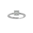 thumbnail image 1 of Araiya Fine Jewelry 10K White Gold Princess and Round shape Lab Grown Diamond Promise Ring ( 1/6 cttw, D-F Color, VS Clarity) Size 7, 1 of 4
