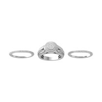 Araiya Fine Jewelry 10K White Gold Round-shape Lab Grown Diamond Bridal Band Ring (1 Cttw, D-F Color, VS1 Clarity) Size 10