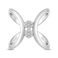 thumbnail image 1 of Araiya Fine Jewelry 10K White Gold Round-shape Lab Grown Diamond Fashion Band Ring ( 1/8 cttw, D-F Color, VS Clarity) Size 8.5, 1 of 5