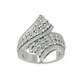 thumbnail image 1 of Araiya Fine Jewelry 10K White Gold Round-shape Lab Grown Diamond Fashion Band Ring ( 2 cttw, D-F Color, VS Clarity) Size 9, 1 of 4