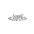 thumbnail image 1 of Araiya Fine Jewelry 10K White Gold Round-shape Lab Grown Diamond Wedding Band Ring ( 1/10 cttw, D-F Color, VS Clarity) Size 6.5, 1 of 4