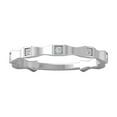 thumbnail image 1 of Araiya Fine Jewelry 10K White Gold Round-shape Lab Grown Diamond Wedding Band Ring ( 1/20 cttw, D-F Color, VS Clarity) Size 8.5, 1 of 4