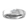 thumbnail image 1 of Araiya Fine Jewelry 10K White Gold Round-shape Lab Grown Diamond Wedding Band Ring ( 1/4 cttw, D-F Color, VS Clarity) Size 5.5, 1 of 4