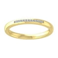 thumbnail image 1 of Araiya Fine Jewelry 10K Yellow Gold Princess-shape Lab Grown Diamond Wedding Band Ring ( 1/3 cttw, D-F Color, VS Clarity) Size 8.5, 1 of 4