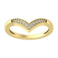 thumbnail image 1 of Araiya Fine Jewelry 10K Yellow Gold Round-shape Lab Grown Diamond Anniversary Ring ( 1/10 cttw, D-F Color, VS Clarity) Size 8.5, 1 of 4