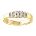 thumbnail image 1 of Araiya Fine Jewelry 10K Yellow Gold Round-shape Lab Grown Diamond Anniversary Ring ( 1/2 cttw, D-F Color, VS Clarity) Size 8.5, 1 of 5