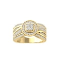 thumbnail image 1 of Araiya Fine Jewelry 10K Yellow Gold Round-shape Lab Grown Diamond Cluster Engagement Ring ( 1 1/4 cttw, D-F Color, VS Clarity) Size 5, 1 of 4