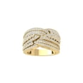 thumbnail image 1 of Araiya Fine Jewelry 10K Yellow Gold Round-shape Lab Grown Diamond Fashion Band Ring ( 1 1/6 cttw, D-F Color, VS Clarity) Size 10, 1 of 4