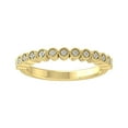 thumbnail image 1 of Araiya Fine Jewelry 10K Yellow Gold Round-shape Lab Grown Diamond Fashion Band Ring ( 1/20 cttw, D-F Color, VS Clarity) Size 5.5, 1 of 4