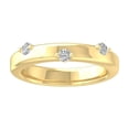 thumbnail image 1 of Araiya Fine Jewelry 10K Yellow Gold Round-shape Lab Grown Diamond Fashion Band Ring ( 1/20 cttw, D-F Color, VS Clarity) Size 6, 1 of 5