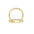 thumbnail image 1 of Araiya Fine Jewelry 10K Yellow Gold Round-shape Lab Grown Diamond Fashion Band Ring ( 1/4 cttw, D-F Color, VS Clarity) Size 8.5, 1 of 4