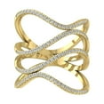 thumbnail image 1 of Araiya Fine Jewelry 10K Yellow Gold Round-shape Lab Grown Diamond Fashion Band Ring ( 2/5 cttw, D-F Color, VS Clarity) Size 8.5, 1 of 4